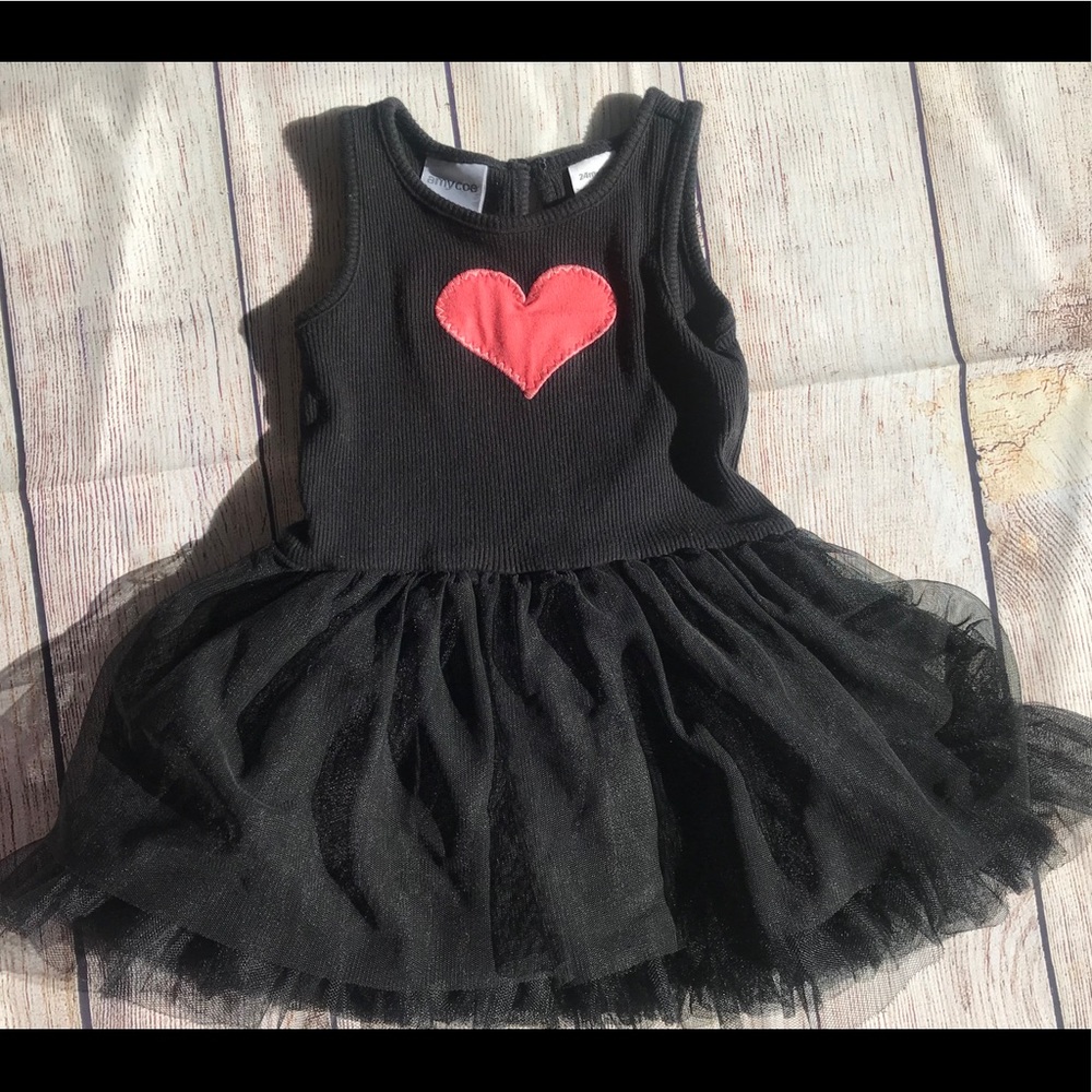 24m/2T Amy Coe Black ruffle dress